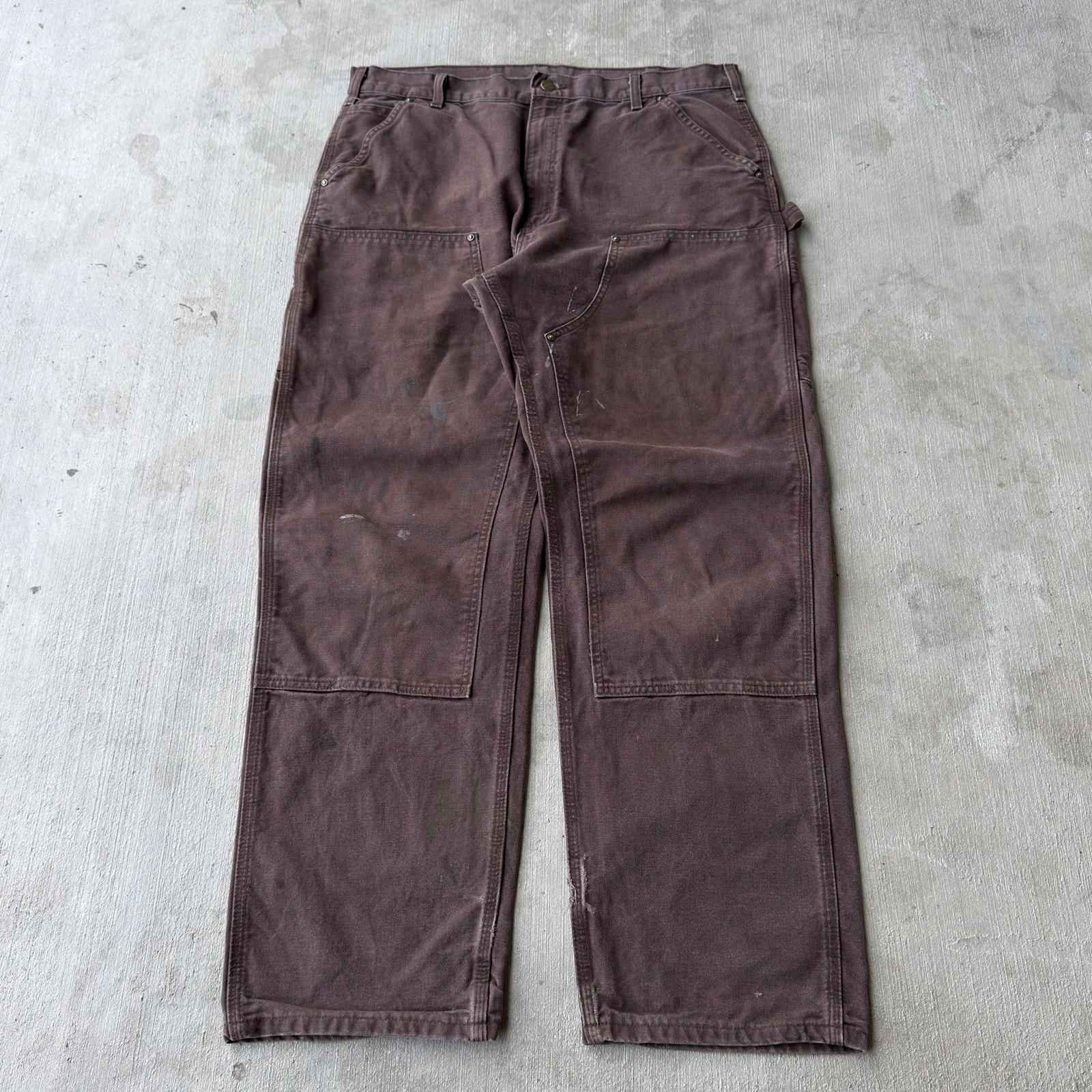 Carhartt Dkb Brown Double Knee Work Wear Carpenter Pants